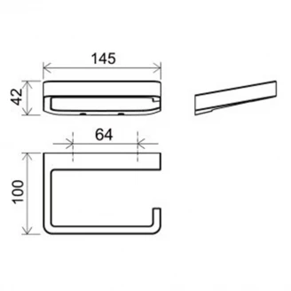 Ravak Toiletpapirholder 10 Degrees Krom-2